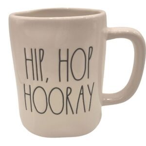 New Rae Dunn mug "Hip, Hop, Hooray" Easter mug